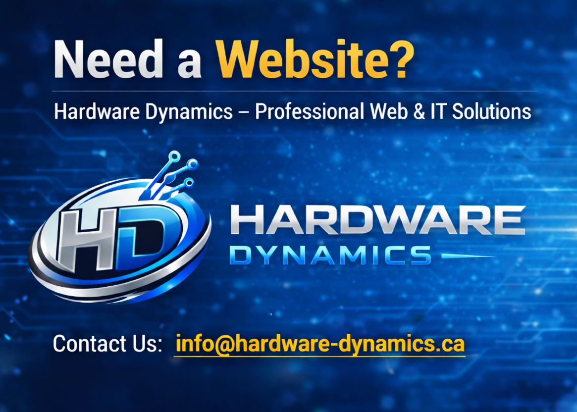 Hardware Dynamics — Need a Website? Contact us